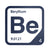 Beryllium periodic table Elemental Tile in Navy Blue