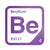 Beryllium periodic table Elemental Tile in Purple
