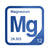 Magnesium periodic table Elemental Tile in Blue
