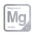 Magnesium periodic table Elemental Tile in Gray