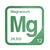 Magnesium periodic table Elemental Tile in Green