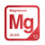 Magnesium periodic table Elemental Tile in Red