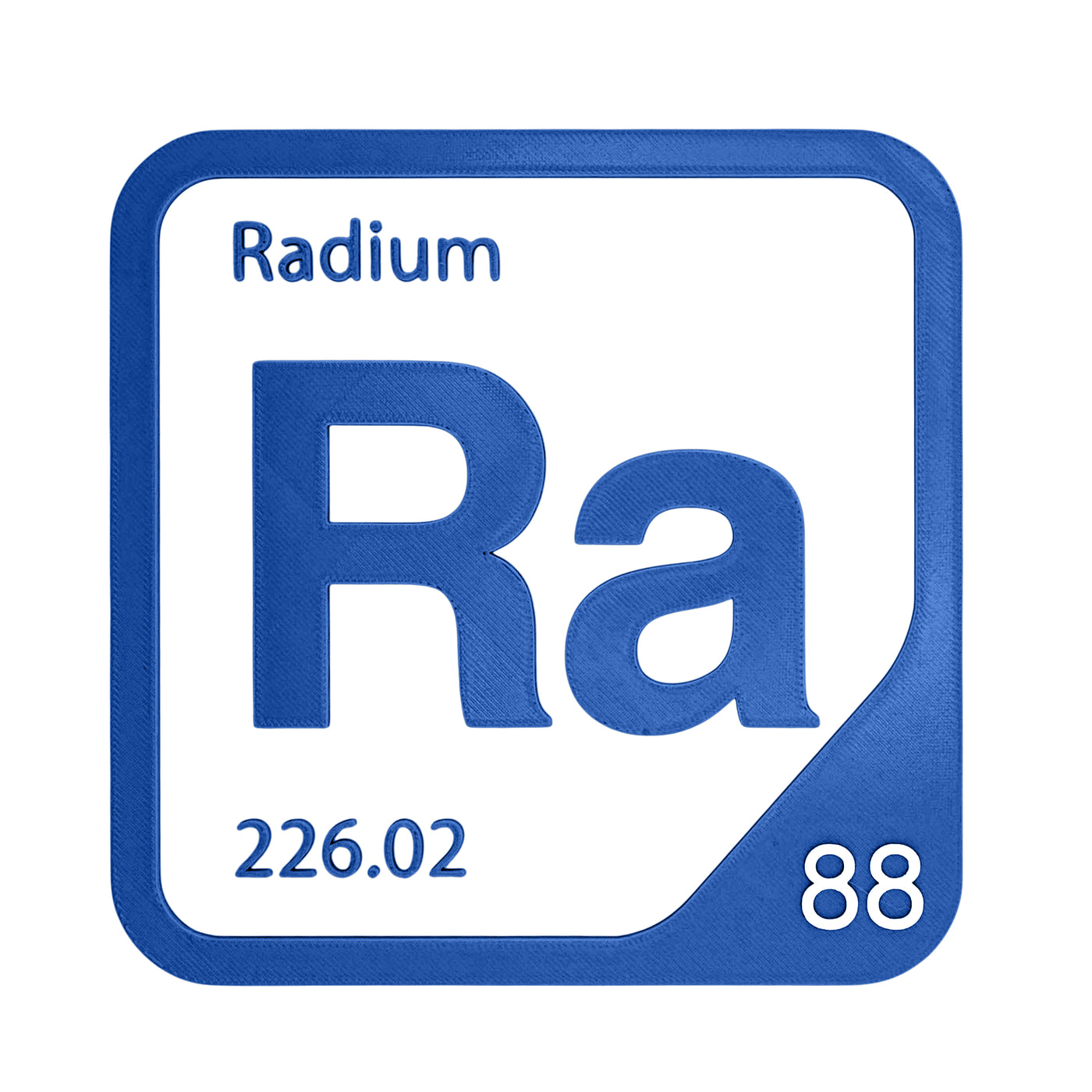 Radium periodic table Elemental Tile in Blue
