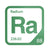 Radium periodic table Elemental Tile in Green