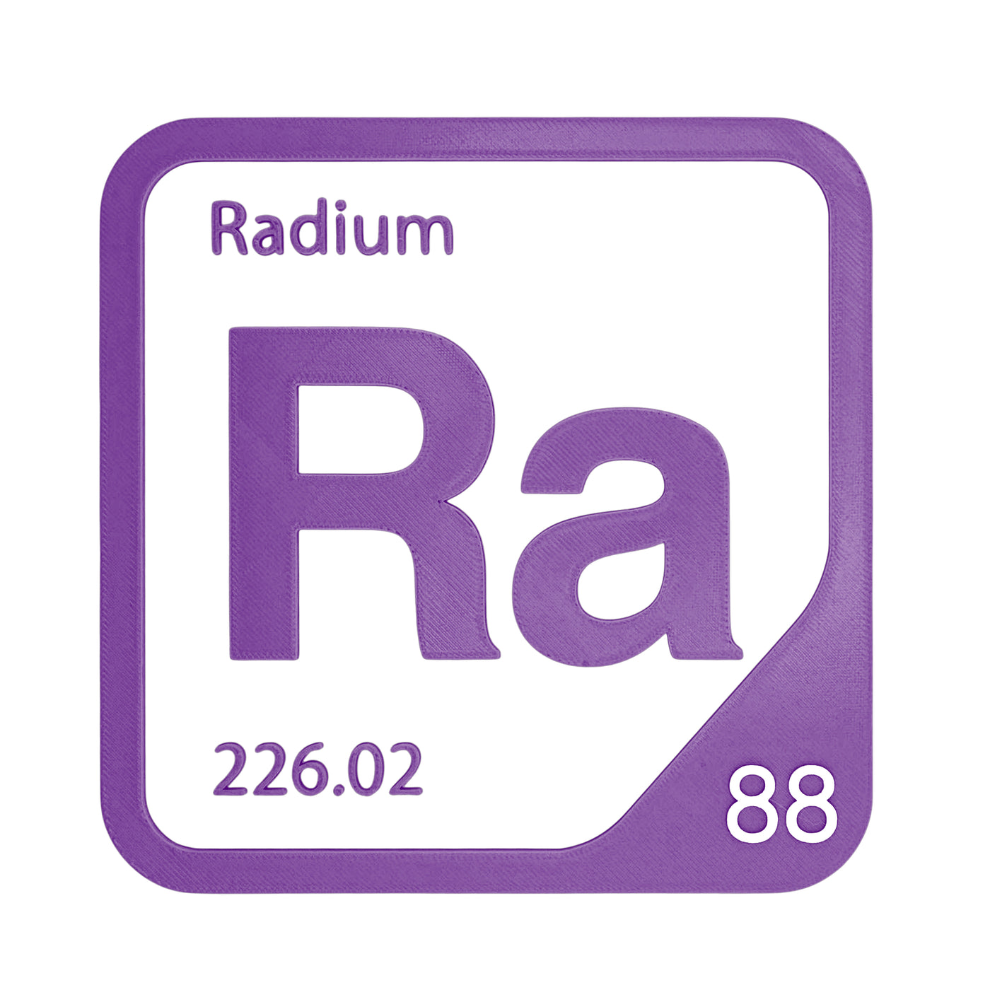 Radium periodic table Elemental Tile in Purple