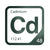 Cadmium periodic table Elemental Tile in Forest Green