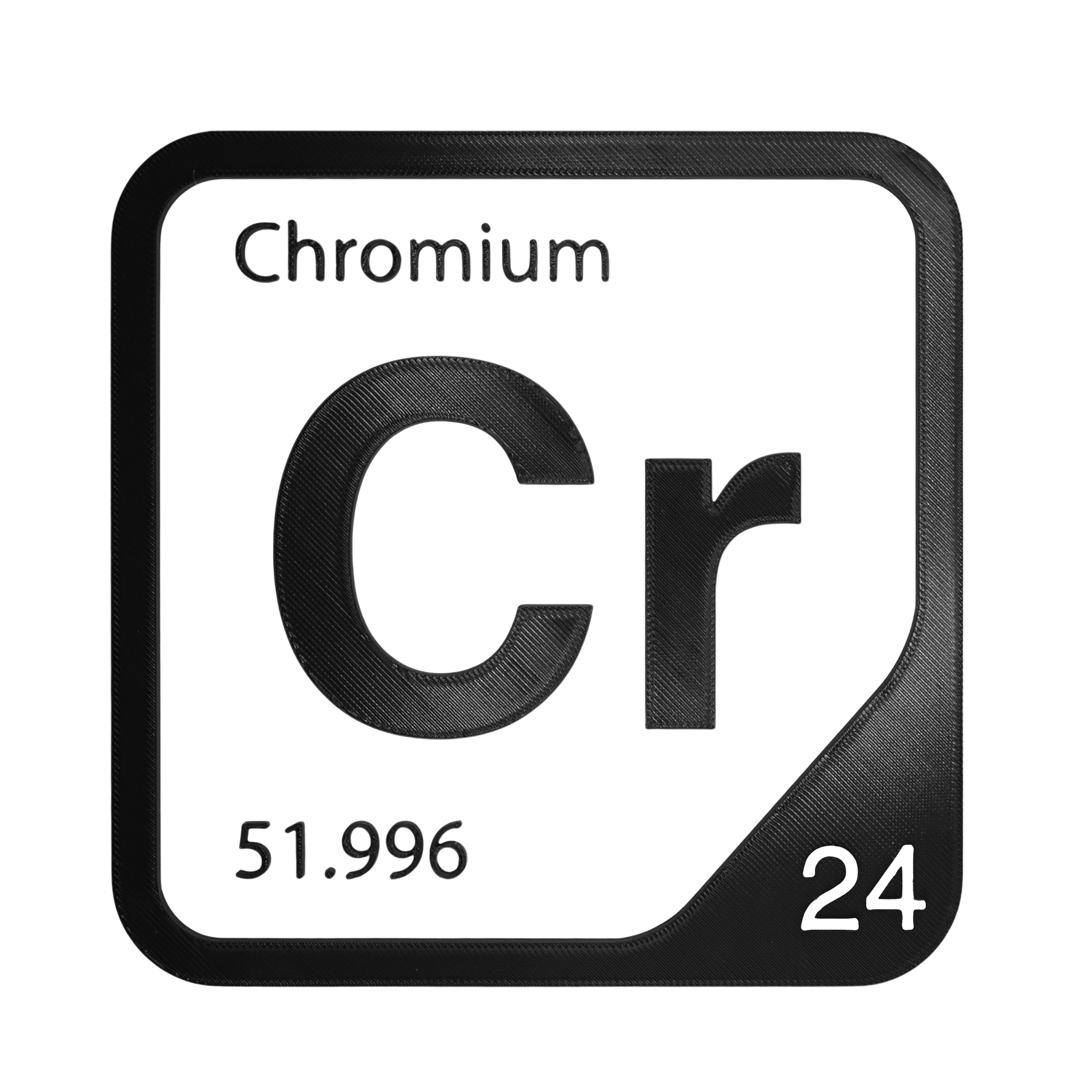 Chromium Periodic Table Element Tile | 10 Colors