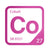 Cobalt periodic table Elemental Tile in Magenta