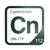 Copernicium periodic table Elemental Tile in Forest Green