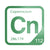 Copernicium periodic table Elemental Tile in Green