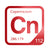 Copernicium periodic table Elemental Tile in Red