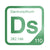 Darmstadtium periodic table Elemental Tile in Green