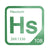 Hassium periodic table Elemental Tile in Green