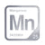 Manganese periodic table Elemental Tile in Gray