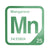 Manganese periodic table Elemental Tile in Green