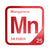 Manganese periodic table Elemental Tile in Red