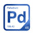 Palladium periodic table Elemental Tile in Blue