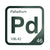 Palladium periodic table Elemental Tile in Forest Green