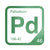 Palladium periodic table Elemental Tile in Green