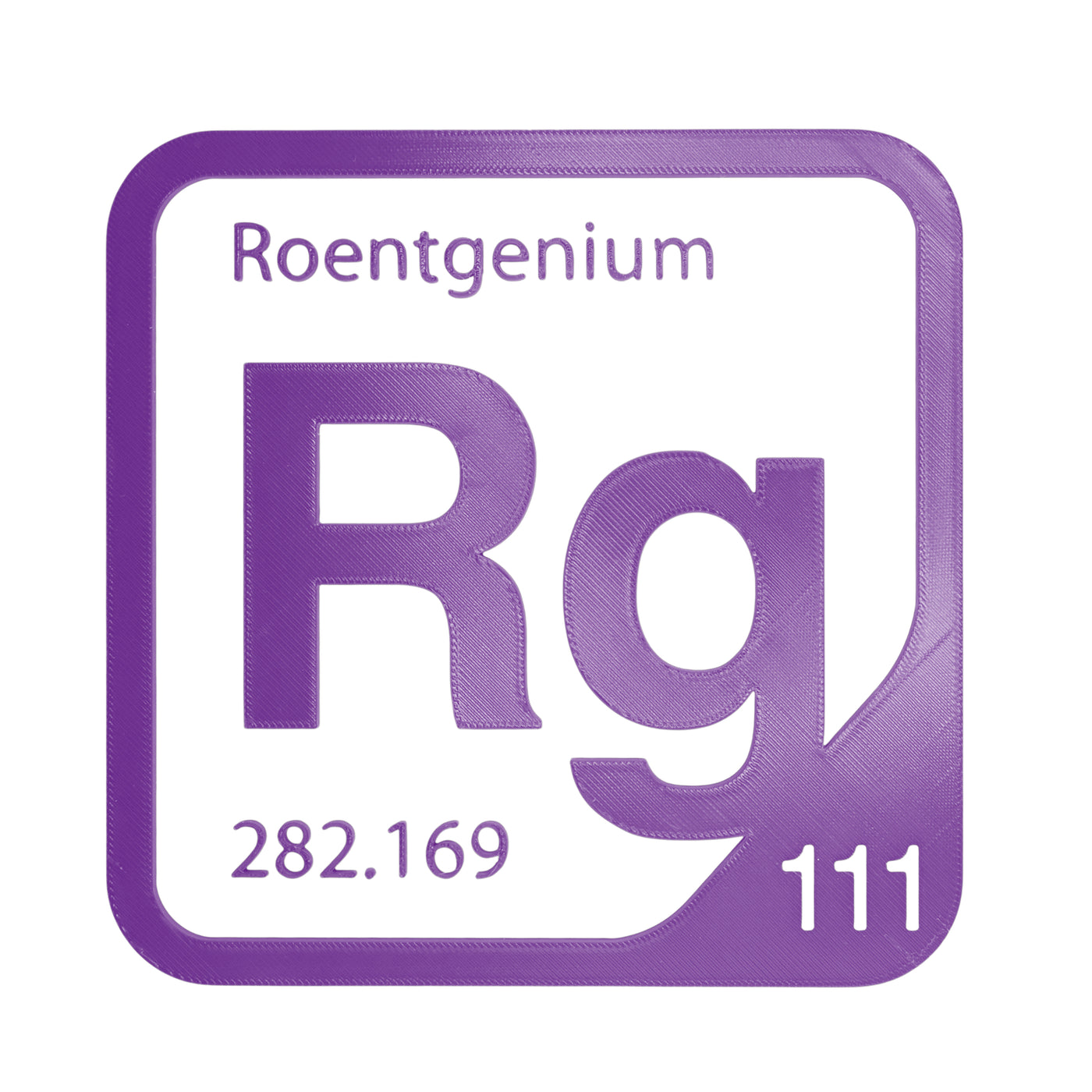 Roentgenium periodic table Elemental Tile in Purple