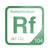 Rutherfordium periodic table Elemental Tile in Green