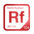 Rutherfordium periodic table Elemental Tile in Red