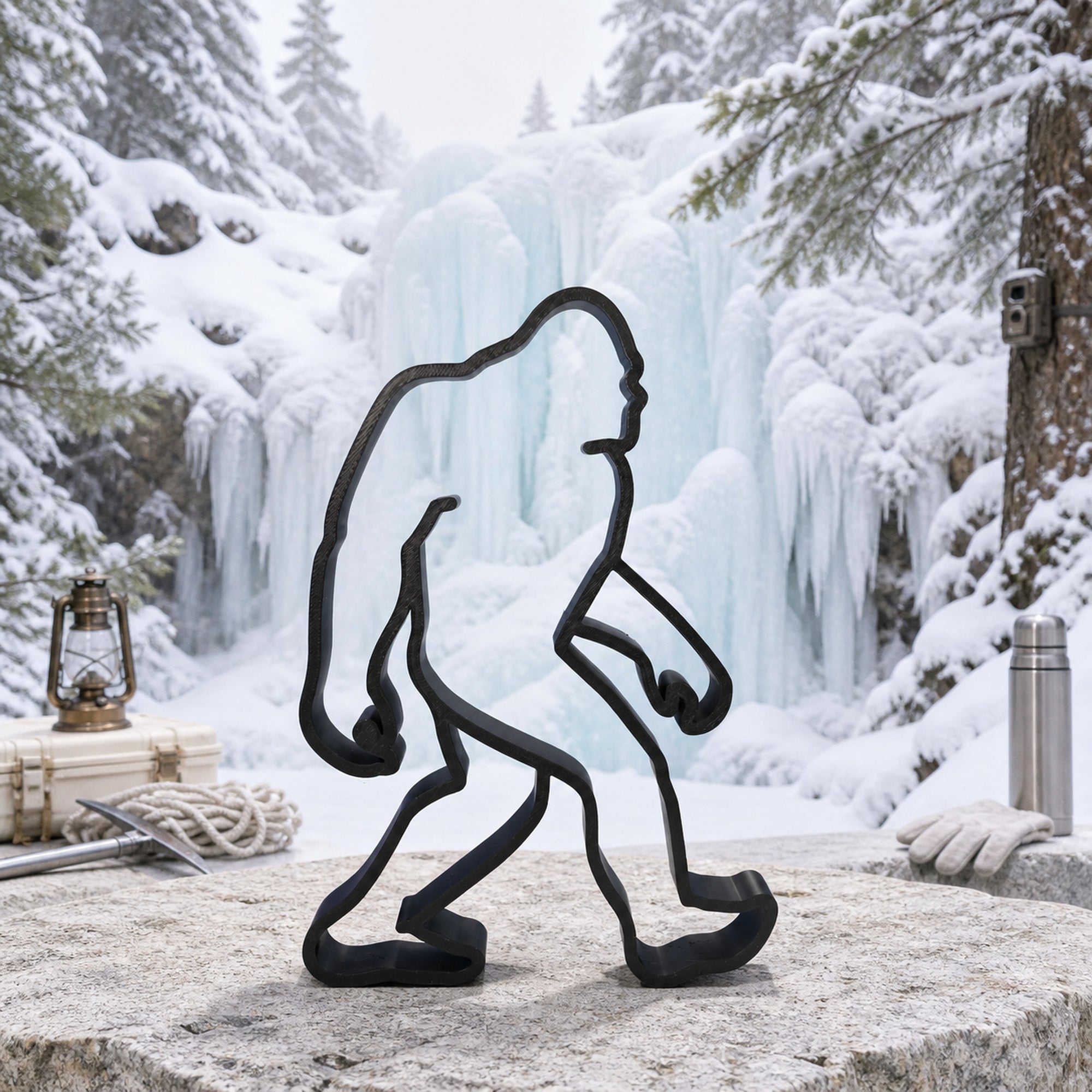 Yeti & Sasquatch Line Art Sculpture Collection