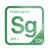 Seaborgium periodic table Elemental Tile in Green