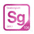 Seaborgium periodic table Elemental Tile in Magenta
