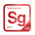 Seaborgium periodic table Elemental Tile in Red