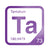Tantalum periodic table Elemental Tile in Purple