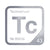 Technetium periodic table Elemental Tile in Gray