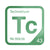 Technetium periodic table Elemental Tile in Green