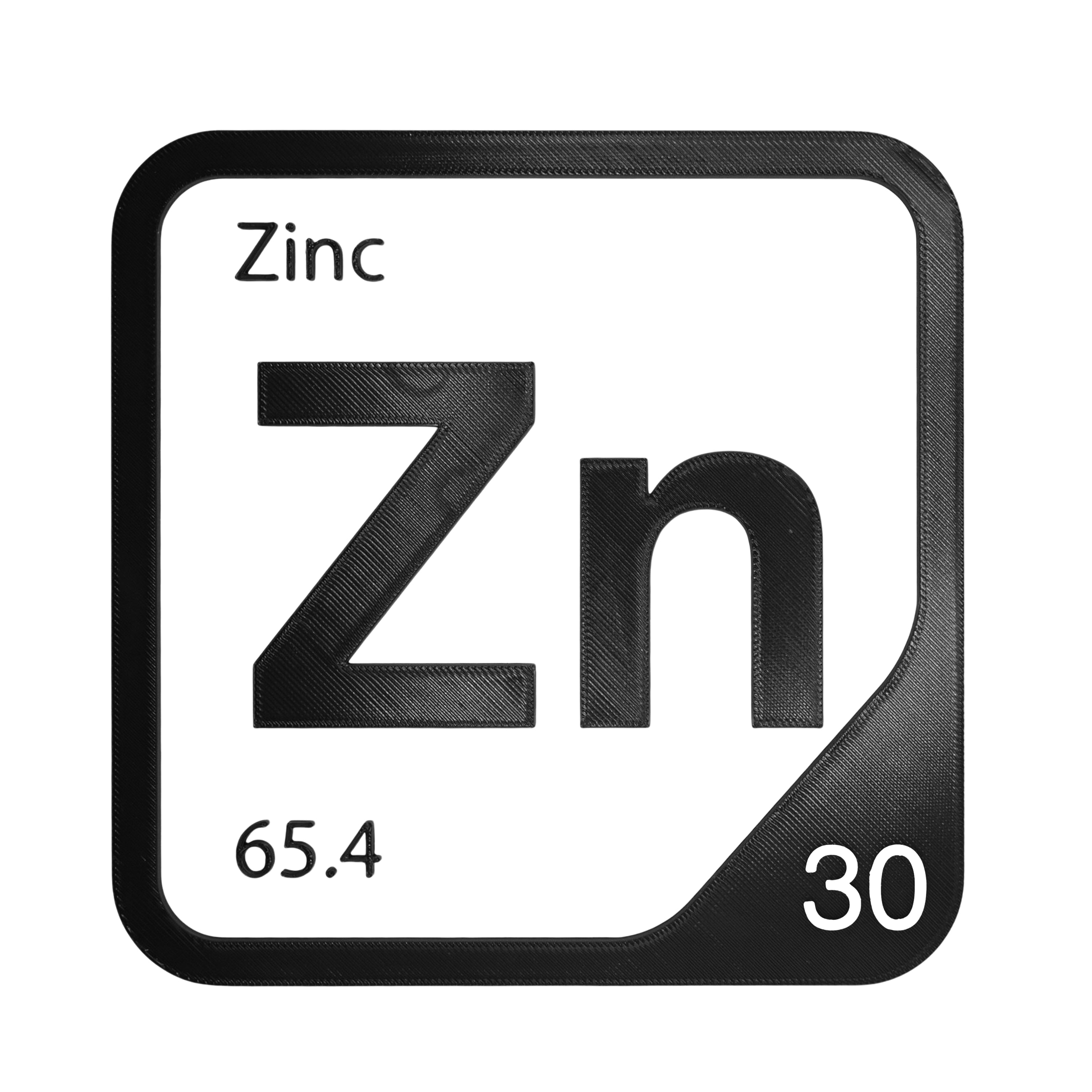 Zinc Periodic Table Element Tile | 10 Colors