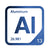 Aluminum periodic table Elemental Tile in Blue