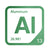 Aluminum periodic table Elemental Tile in Green