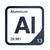 Aluminum periodic table Elemental Tile in Navy Blue