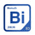 Bismuth periodic table Elemental Tile in Blue