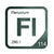 Flerovium periodic table Elemental Tile in Forest Green