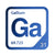 Gallium periodic table Elemental Tile in Blue
