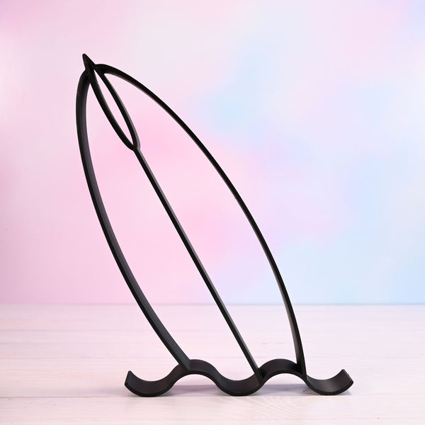 Surfboard Floating Figure, 3D Printed Line Art, Surfer Sculpture, Water Sports Gift Idea, Surf Decorations, Surfing Gift Surfer