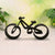 Mountain Bike Sculpture, Minimalist Line Art Cyclist, Cycling Silhouette Home Decor, Modern Hobbies and Desk Line Art