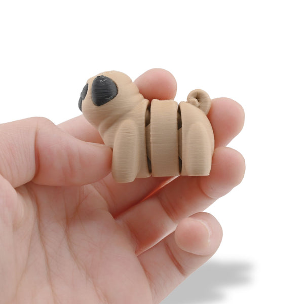 Baby Pug – Twistimals | Articulated Puppy Collectible Figure