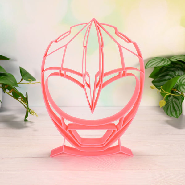 Power Ranger Helmet Sculpture, Minimalist Line Art, Power Ranger Helmet Silhouette Home Decor, Modern Hobbies and Desk Line Art Gift
