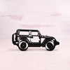 Jeep Wrangler,2 Door Side View Sculpture, Minimalist Line Art, Off-Road Vehicle Wall Decor, Adventure Lover Gift, Modern Desk Display