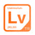 Livermorium periodic table Elemental Tile in Orange