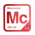 Moscovium periodic table Elemental Tile in Red