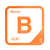 Boron periodic table Elemental Tile in Orange