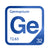 Germanium periodic table Elemental Tile in Blue