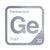 Germanium periodic table Elemental Tile in Gray